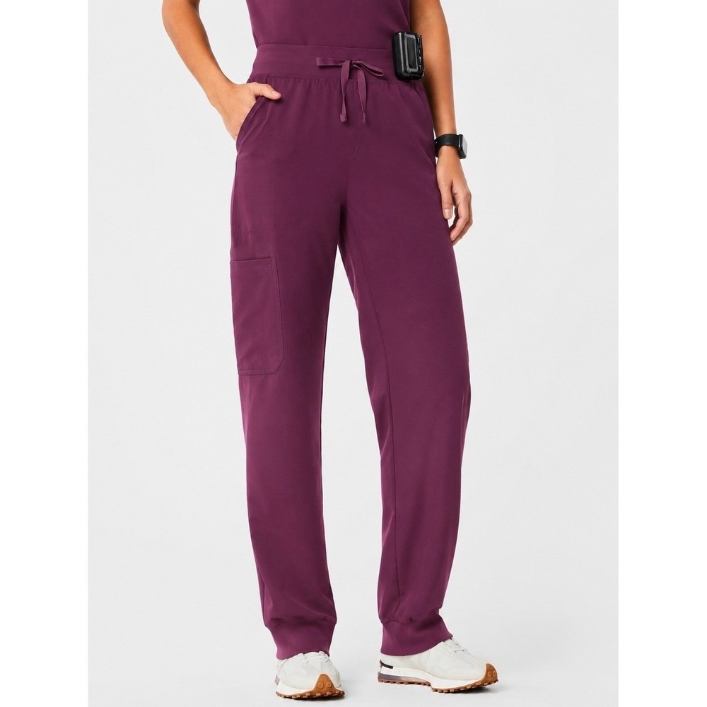 Mandala Maroon Cargo Scrubs Pants